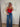 Cherry Red Blouse
