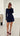 Navy - Muse Long Sleeve Mini Dress