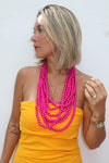 Pink Beads Necklace