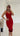 Red Bandage Midi Dress