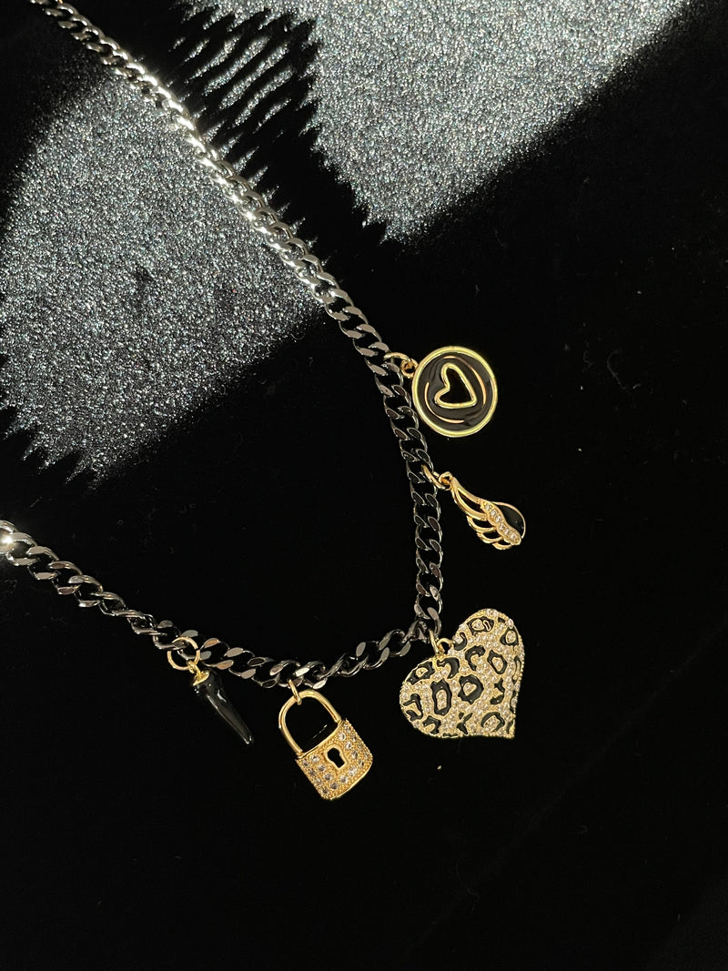 Leona Heart Charm Necklace