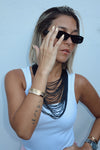 Rhinestones Gold Bangles