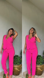 Pink Vest + Pant Set