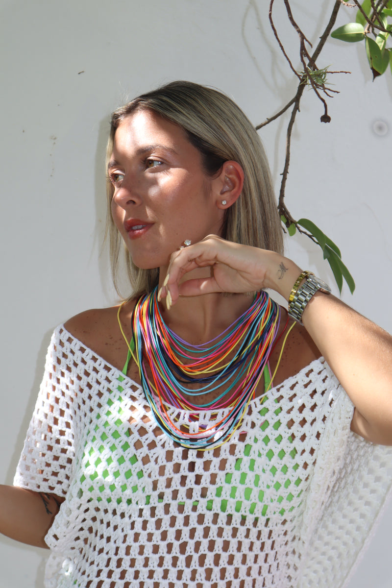 MultiColor String Necklace