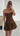 Eclair HalfPolka Mini Dress (brown)