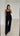 Black Linen Blend Peplum Set 45