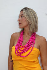 Pink Beads Necklace