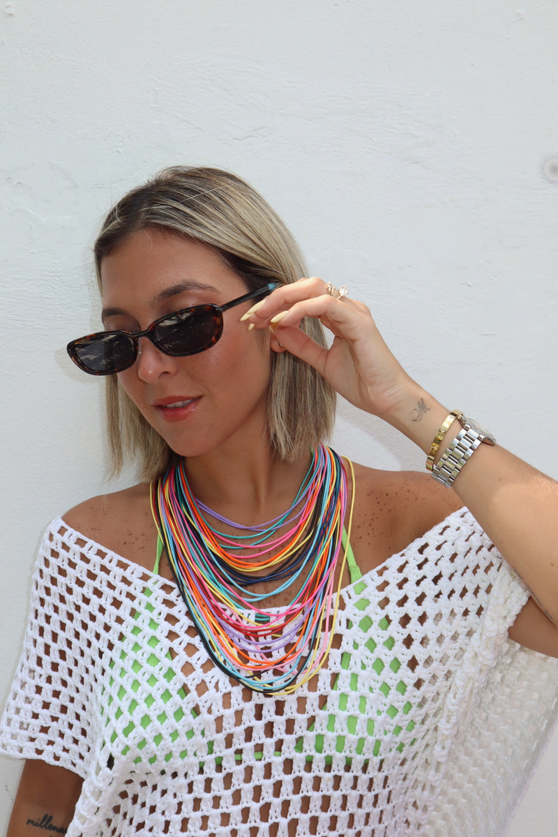 MultiColor String Necklace