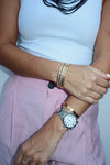 Rhinestones Gold Bangles