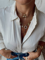 White Charm Necklace