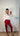 Burgundy Cigarette Pant