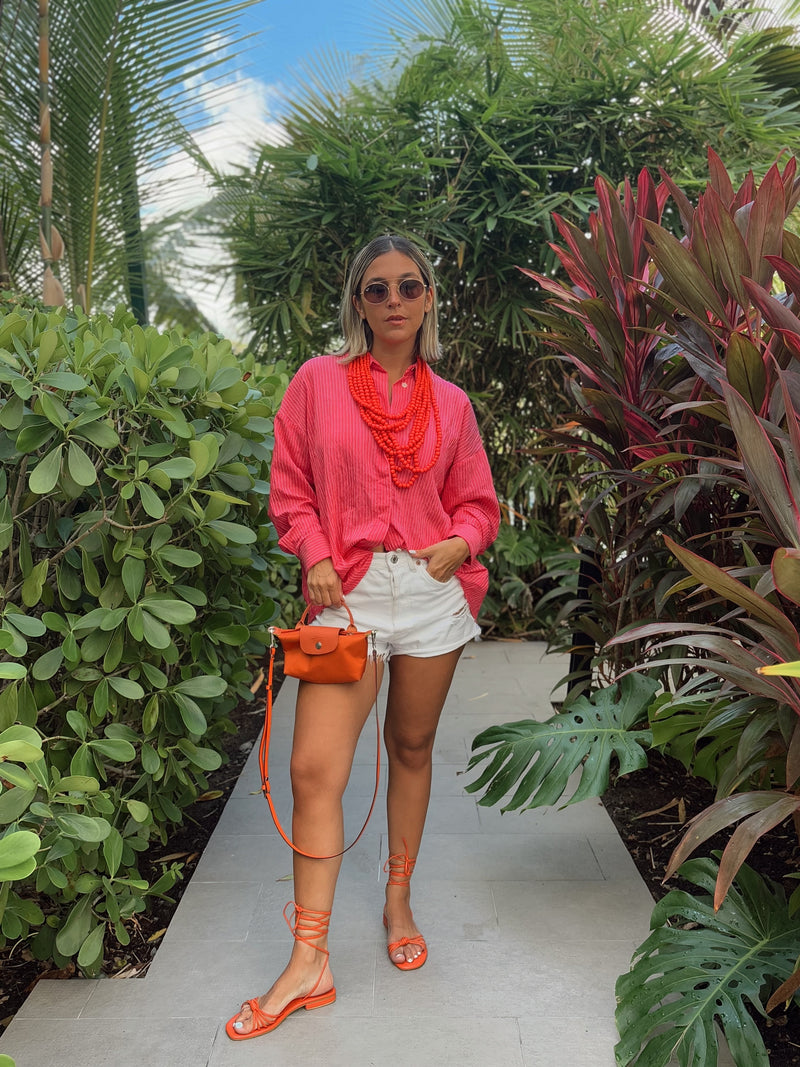 Orange Beads Necklace