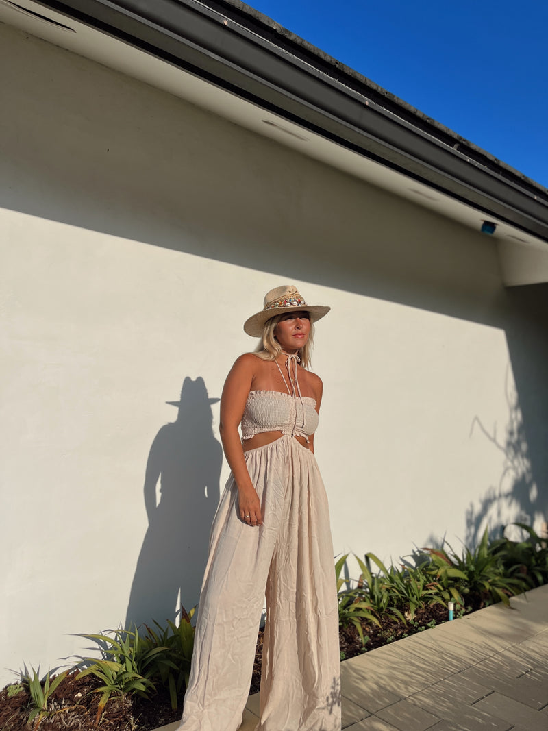 Sand CutOut Jumpsuit