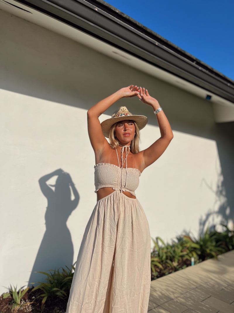 Sand CutOut Jumpsuit