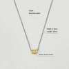 Two Toned Tiny Rings Necklace