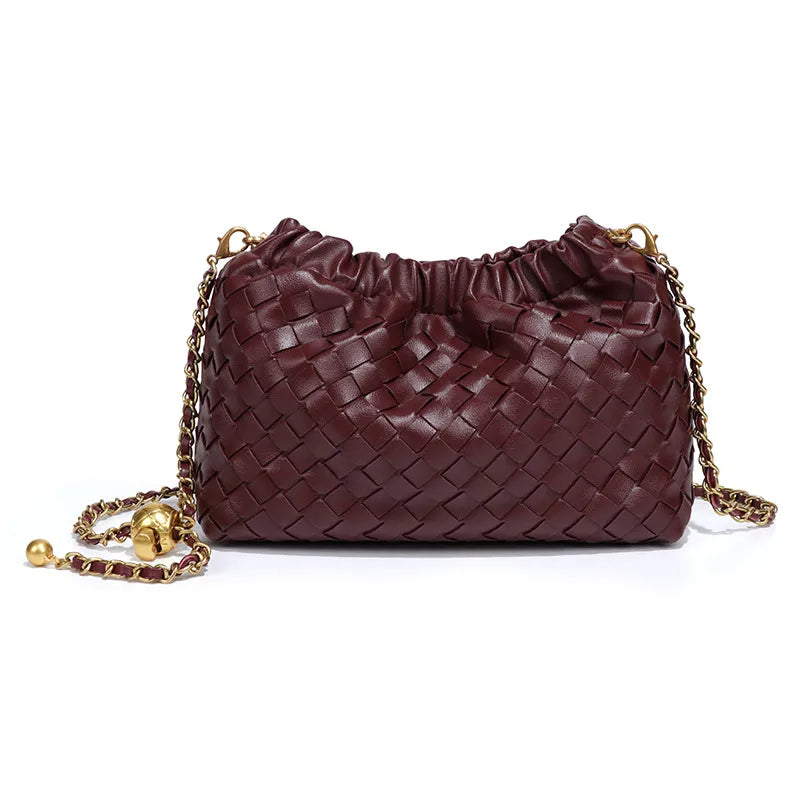 Burgundy Chain Bag