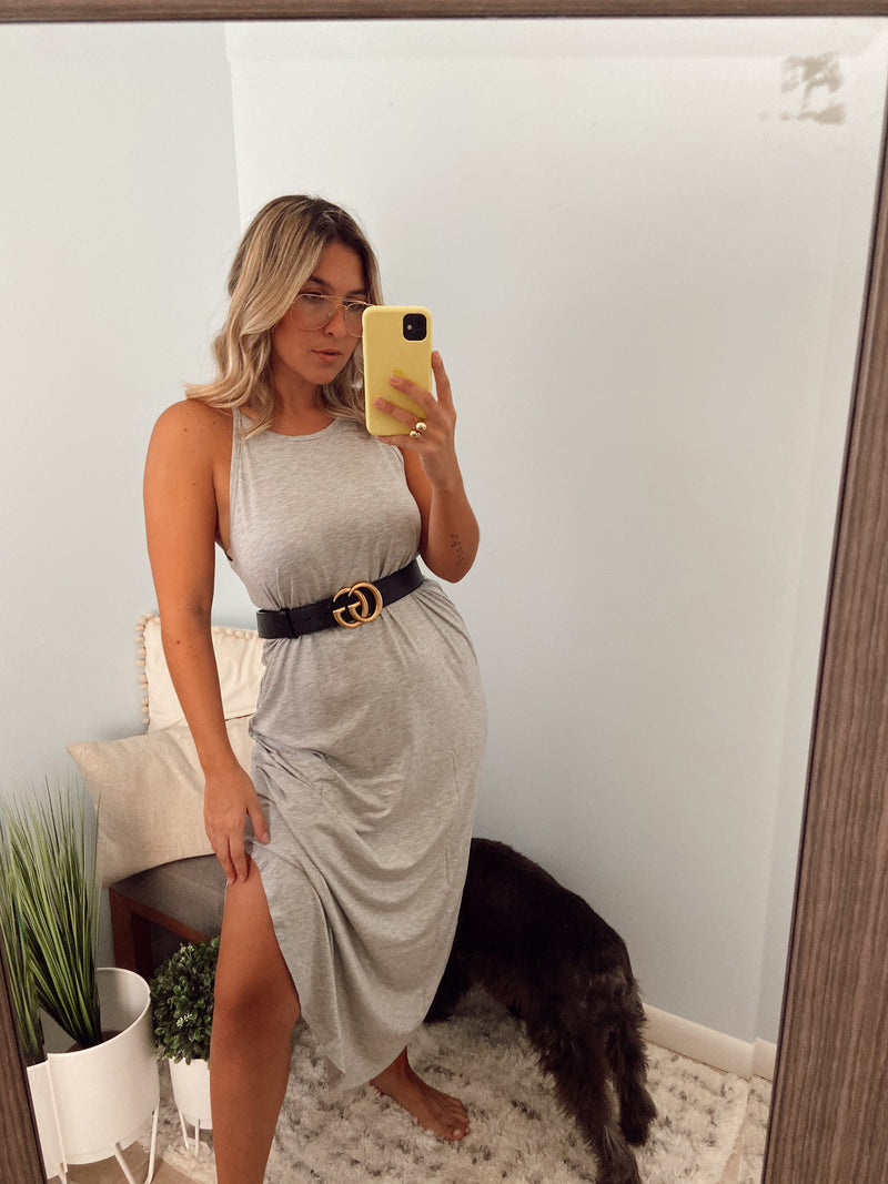 Grey Jersey  Maxi