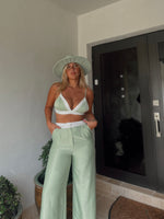 Mint Bra and Pant Set