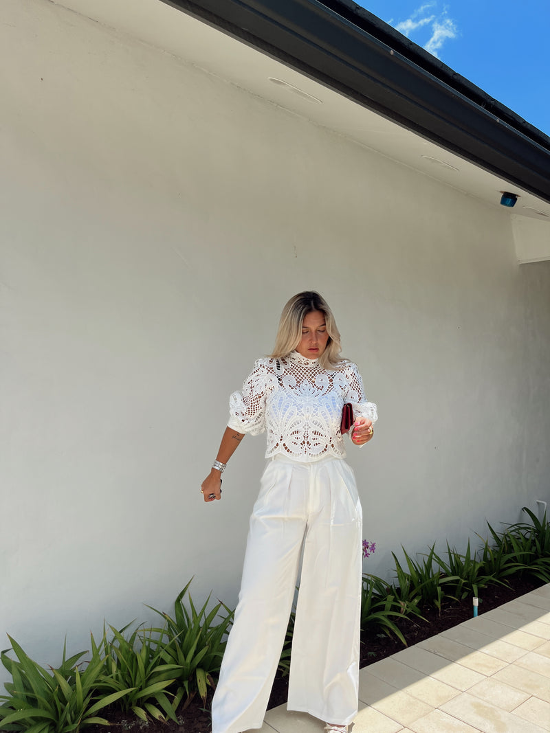 White Lace Blouse