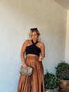 Gold Pleated Pant