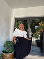 Black Pleated Skirt