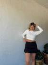 Black Mini Cargo Skirt