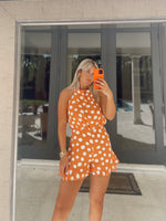 Rust Polka Romper