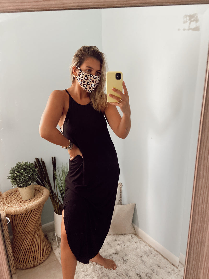 Black Jersey Maxi