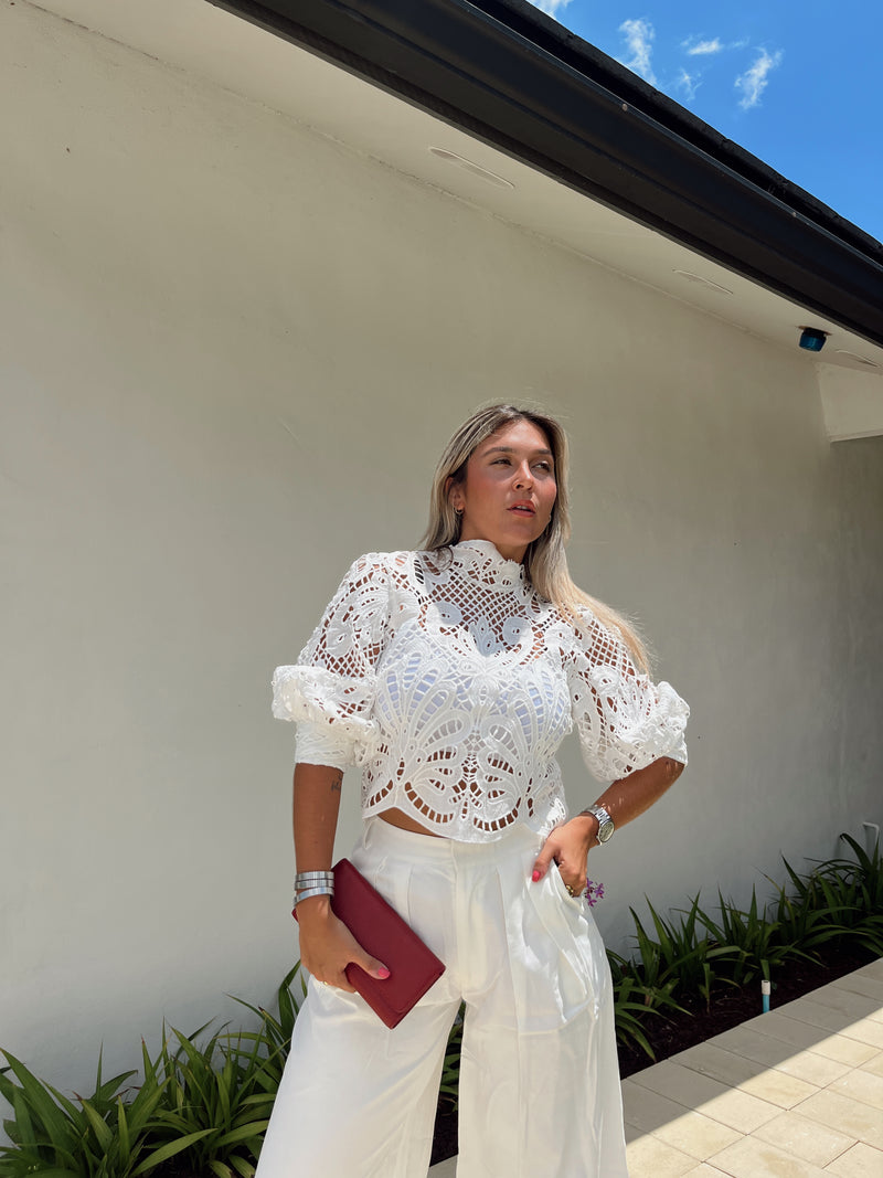 White Lace Blouse